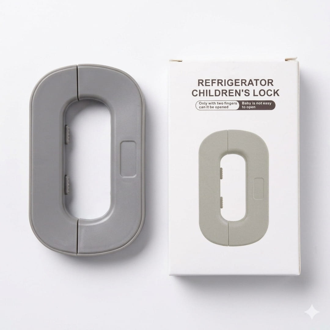 Refrigerator Child Safety Lock | Two-Finger Opening Fridge Door Lock