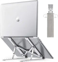 Foldable Aluminum Laptop Stand Adjustable Height Ergonomic