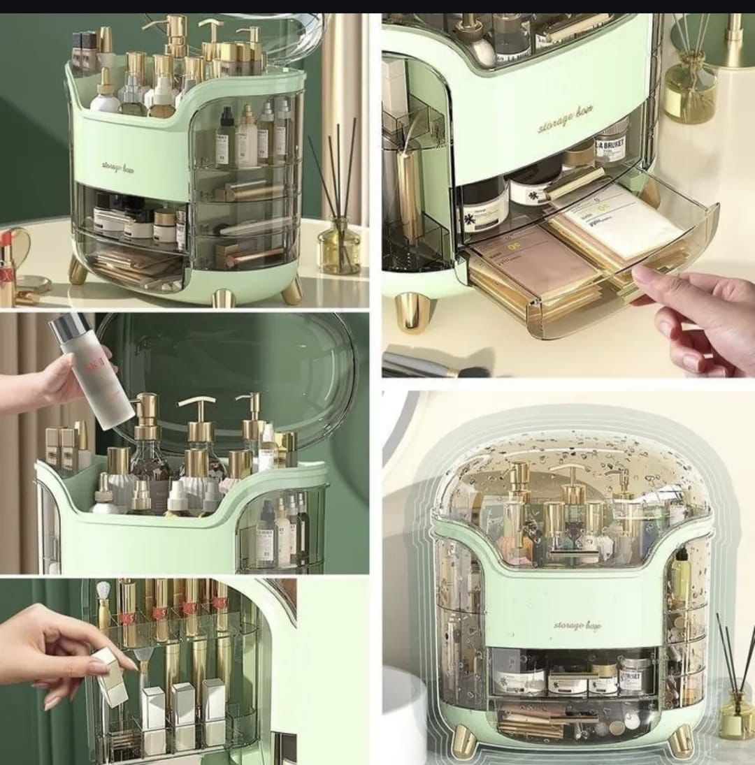 Luxury Cosmetic Organizer Box | Makeup Storage Case Stylish