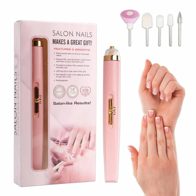Rechargeable Flawless Salon Nails Kit | Electric Nail File
