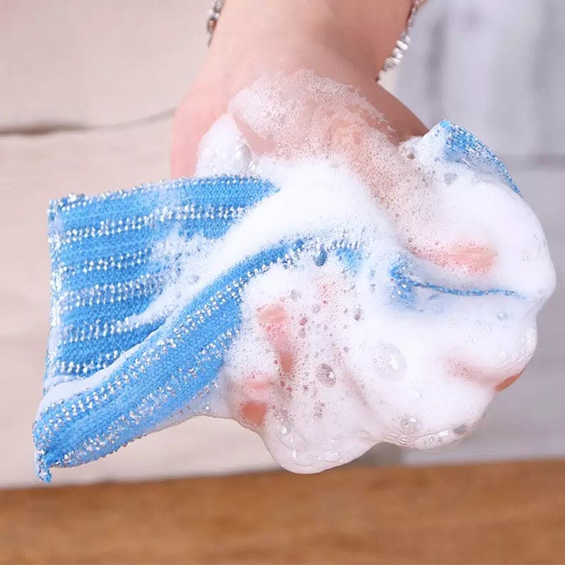 4Pcs Kitchen Cleaning Sponge Set | Multi-Color Scrub Sponges