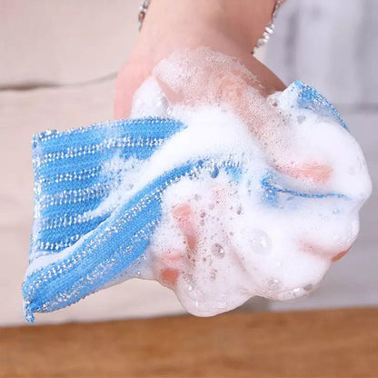 4Pcs Kitchen Cleaning Sponge Set | Multi-Color Scrub Sponges