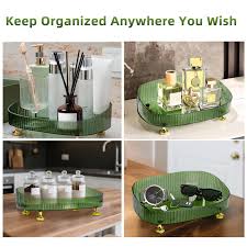 Acrylic Makeup Organizer Tray | Transparent Cosmetic & Vanity Storage