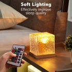 16 color LED crystal cube lamp with remote control RGB decorative night light for bedroom desk home decor Aalaa Shop