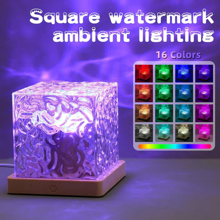 16 color LED crystal cube lamp with remote control RGB decorative night light for bedroom desk home decor Aalaa Shop