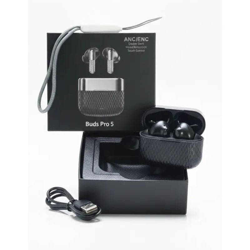 Buds Pro 5 TWS Wireless Earbuds | Bluetooth 5.3 Stereo Earbuds with Charging Case