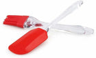 Silicone Spatula and Brush Set with Plastic Handle