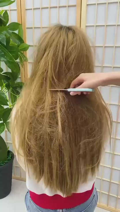 Professional 909 Brush Hair Straightener | Fast Heating Salon Hair Styling Tool