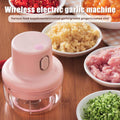 Wireless Electric Garlic Press & Chopper Mini Kitchen Tool